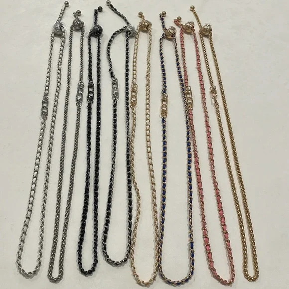 Unbranded adjustable chains: metal & faux leather + inserts available - Picture 5 of 13